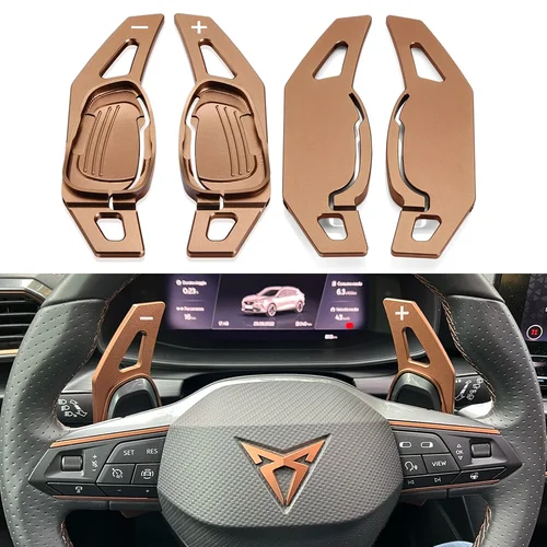 Para Cupra Ateca Formentor Leon 2021 2022 2023 paletas de cambio de volante de coche paletas de engranaje DSG extensión estilo accesorios de coche