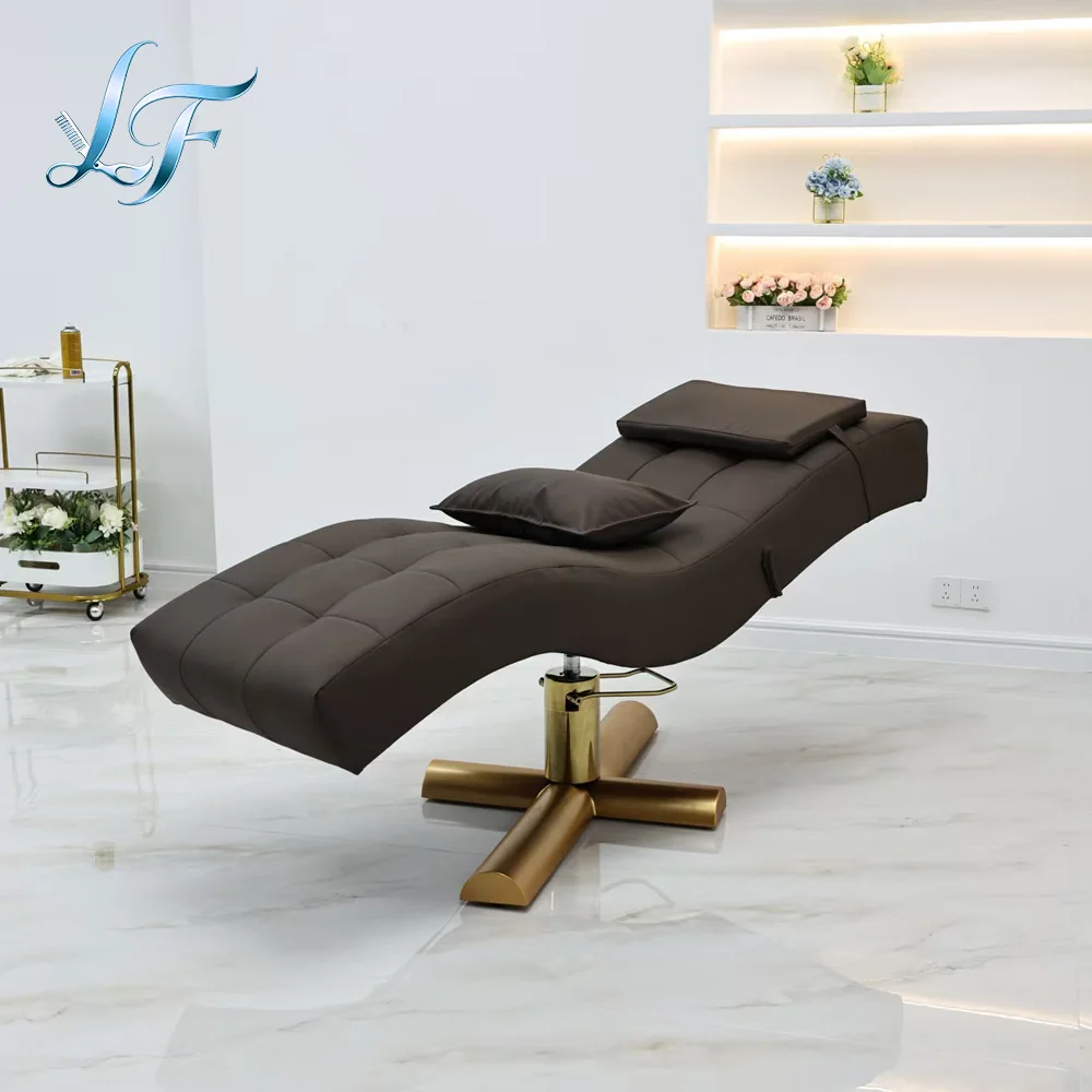 Adjustable Lifting Velvet Synthetic Leather Eyelash Facial Bed New Design For Professional Commercial Beauty Salon Furnish Gear