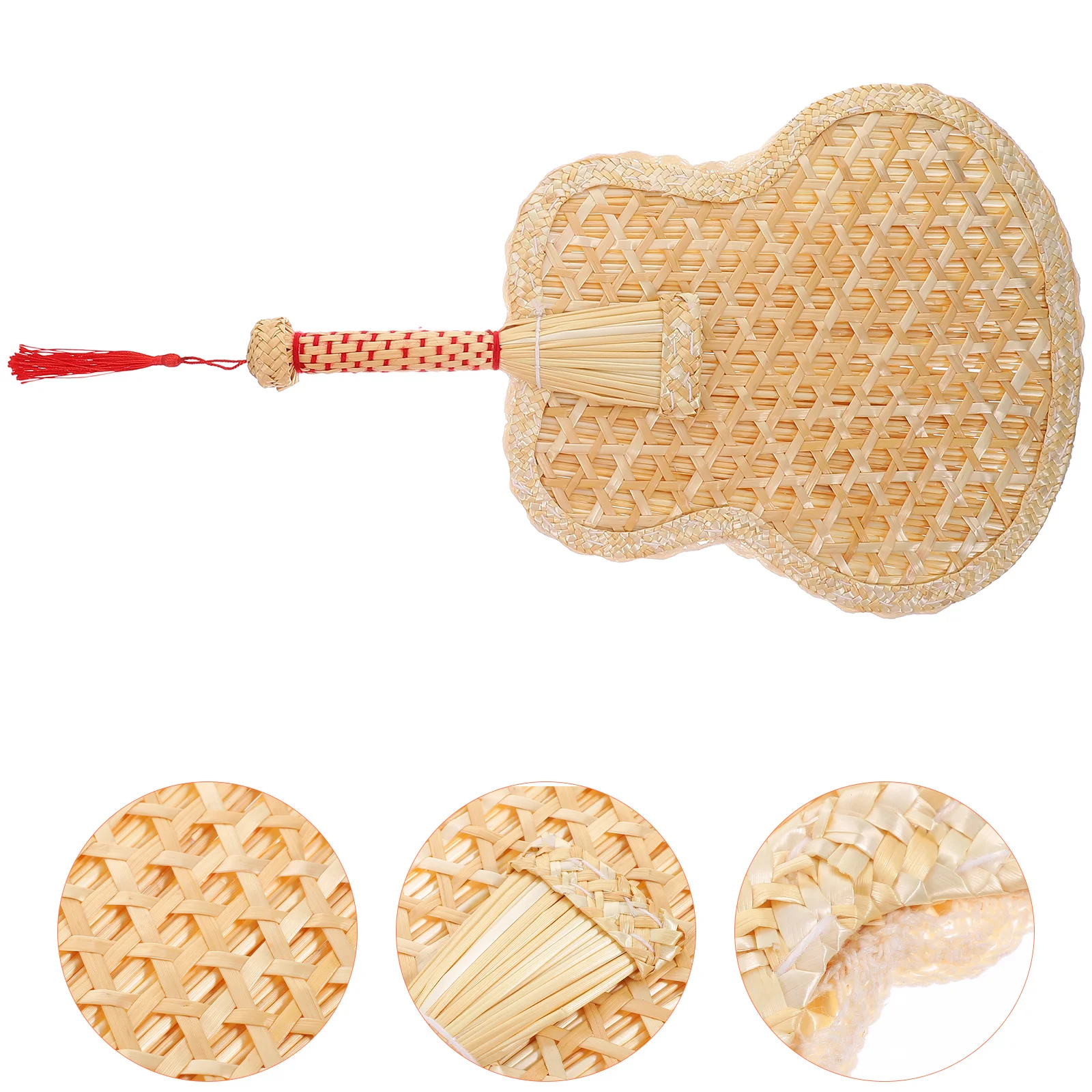 Summer Wheat-straw Woven Fan Chinese Style Hand Woven Fan Straw Woven Fan Handmade Straw Fan cool room handheld fan