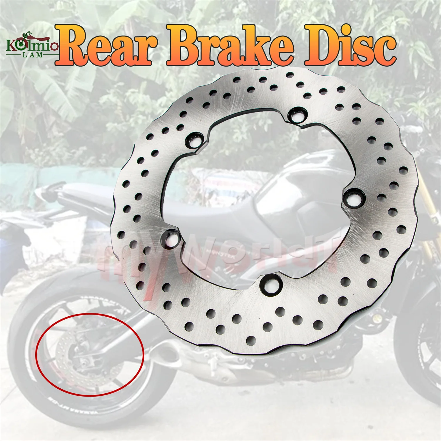 Motorcycle Rear Brake Disc Rotor Fit for 2014 - 2021 YAMAHA MT07 MT 09 07 MT09 XSR700 XSR900 Tracer 900 700 XT700Z 2018 2019