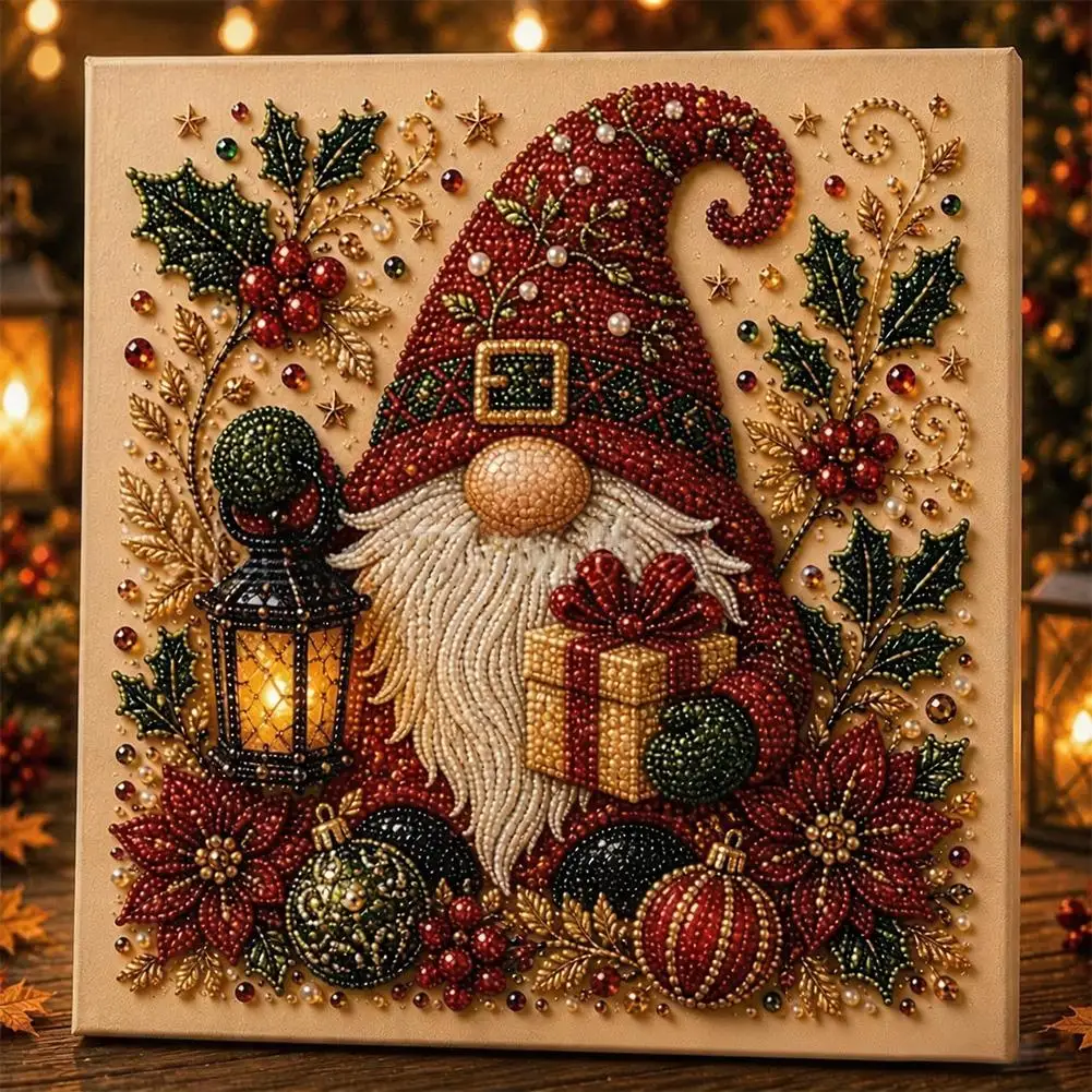 DIY Weihnachts-Perlenkunst-Set 20x20cm Diamantmalerei Weihnachts-Perlenkunst-Set Weihnachtsmann Elch Auto DIY Dekorationsmalerei 2026 – Detail 19