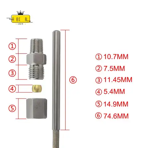 ABIB -For Exhaust Gas Temperature Sensor Egt K Type Thermocouple Probe Exhaust Temperature Sensor Thread Exhaust Temperature Sen