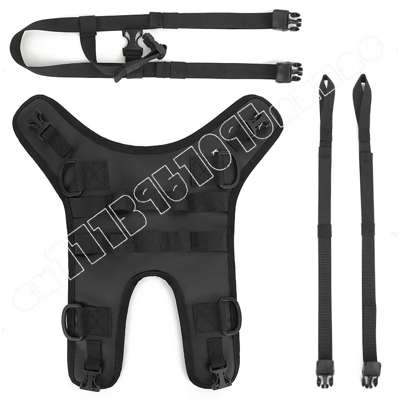 Motorcycle Universal Fuel Tank Bag Fuel Tank Mounting Base with Full Function, Super Handsome Fuel Tank Vest