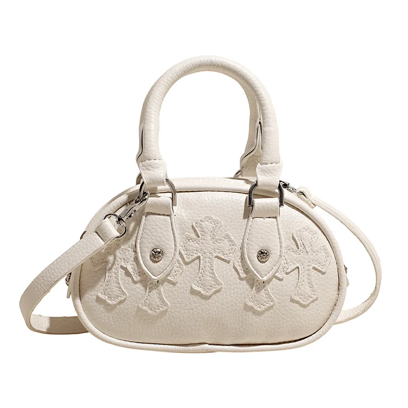 

‌ Повседневная женская сумка для боулинга контрастного цвета-ретро-кошелек через плечо для спортзала и школы, мягкая текстурированная сумка-подушка с регулируемым ремешком ‌