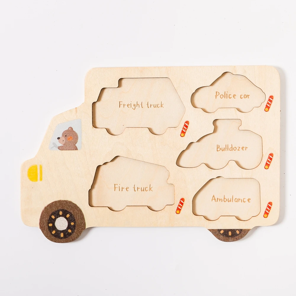 Baby Montessori Puzzles Spielzeug Holz Geometrie Puzzle Spielzeug Tier Auto Form Puzzle Bord Passenden Spiele Pädagogisches Lernen Spielzeug – Detail 27