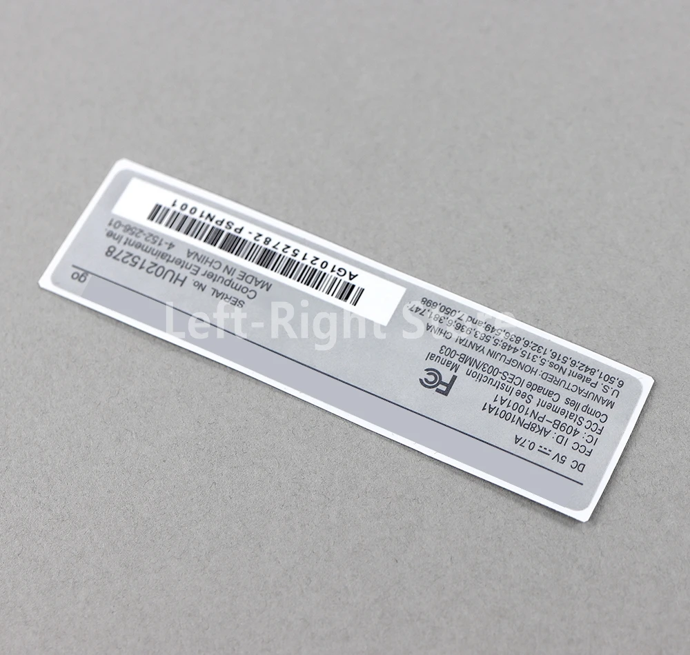 100PCS Sticker Label For PSP GO PSPGO Back Cover Back Faceplate Label Touch Panel Stickers