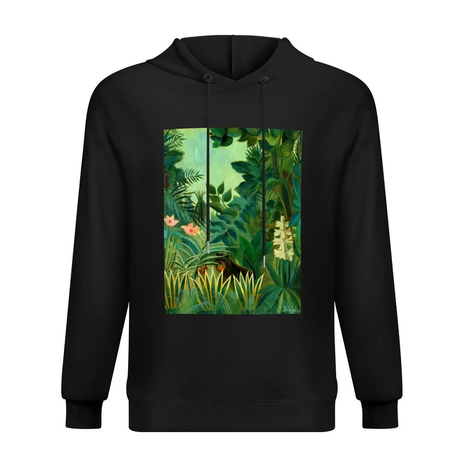 

Henri Rousseau The Equatorial Jungle, 1909 Hoodie mens clothes autumn new products japanese style male clothes oversized hoodie