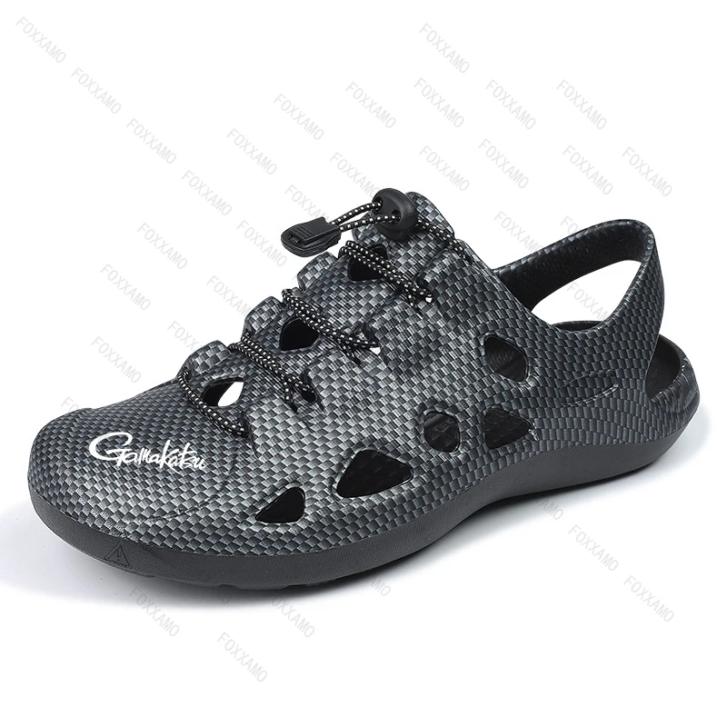 Gamakatsu 2025 Summer Men's Anti Slip Durable Fishing Sandals New Outdoor Leisure and Breathable EVA Anti Slip Beach Shoes