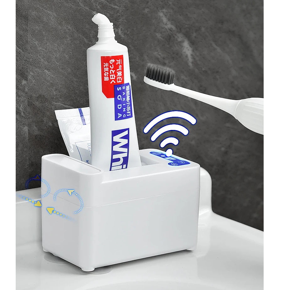 

Bathroom Accessories Sets Toothbrush Holder Intelligent Sensor Automatic Toothpaste Squeezer Dispenser