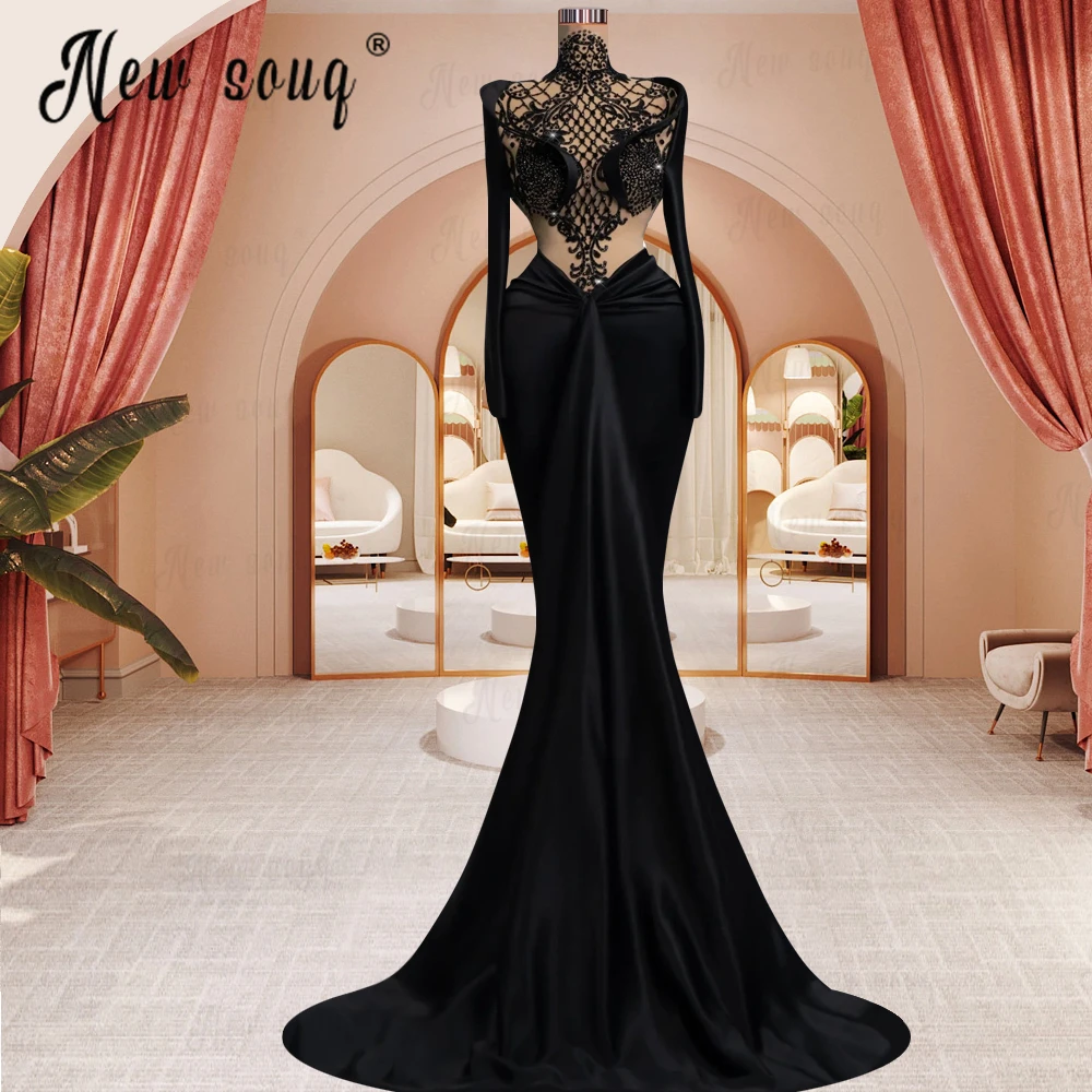 Arabic Custom Made Party Dresses Plus Size Muslim Dinner Night Gowns Fashion Long Celebrity Dresses  Special Occasion Dresses