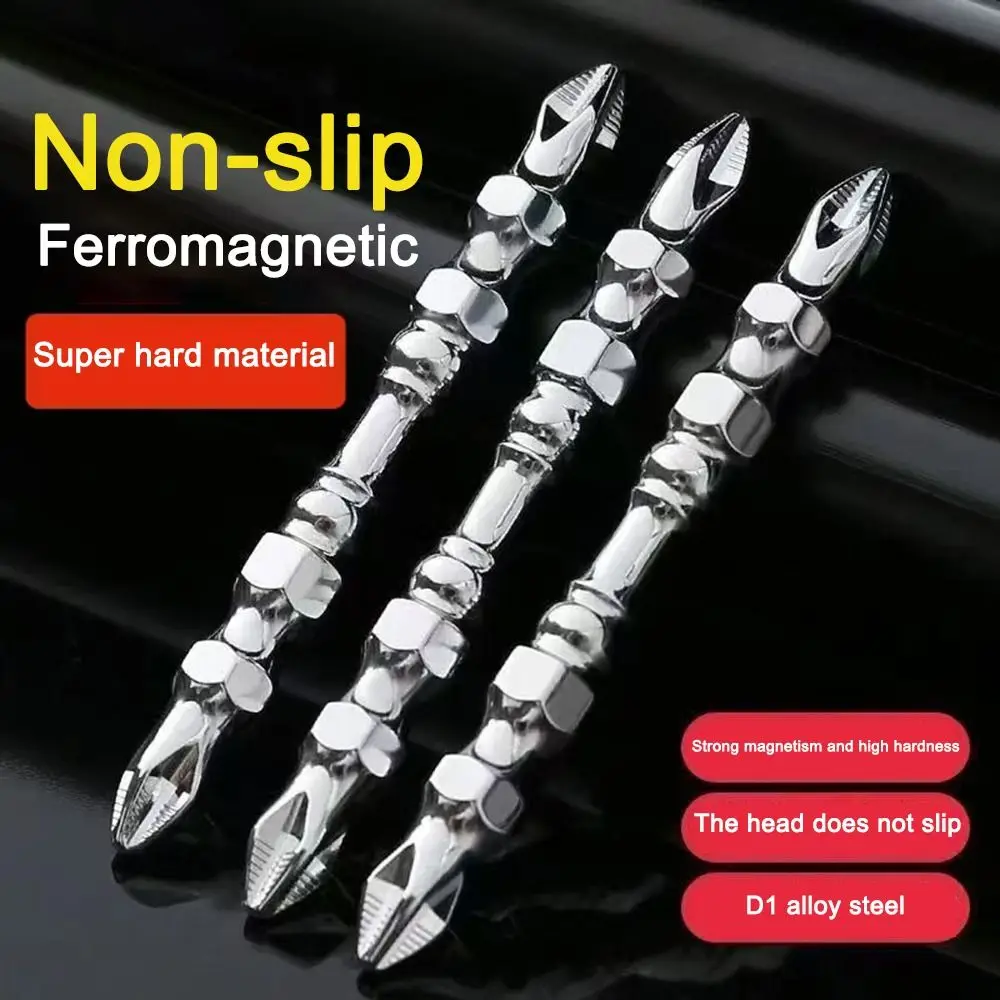 Punta a croce da 65/100 mm S2 Punta da trapano elettrica antiscivolo ad alta durezza Punta per cacciavite a croce magnetica antiruggine