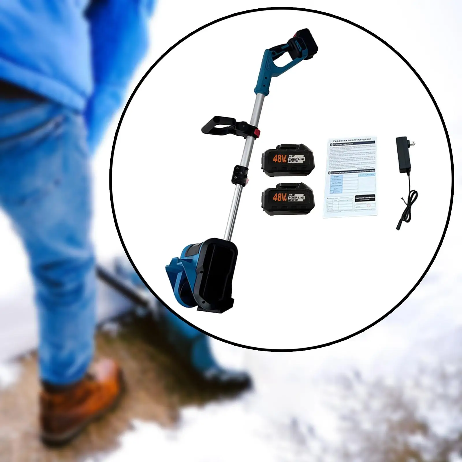 Electric Snow Blower Sturdy Snow Shovel for Outdoor Garden Yard Pavement Clearing Sidewalks 10 Double Power Snow Remover Shovel