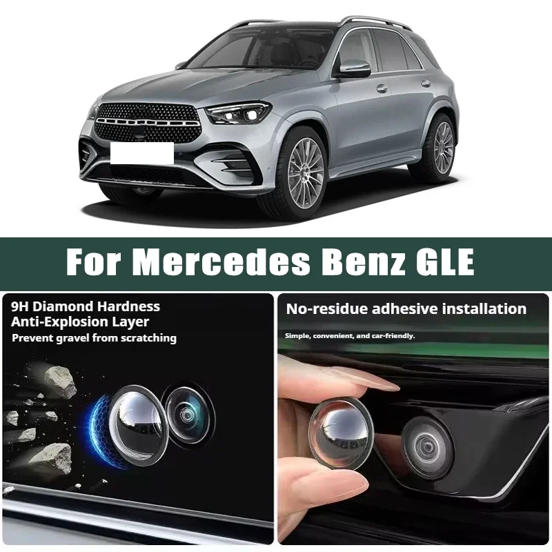 

Car Camera Front Bumper Anti-Scratch Shield Lens Guard PC Protective Cover Kits For Mercedes Benz GLE(W166 W167 450 53 C92 C167)