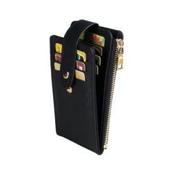 Mini Minimalist Clutch Coin Purse, Solid Color Credit Card Holder With Multi Card Slots