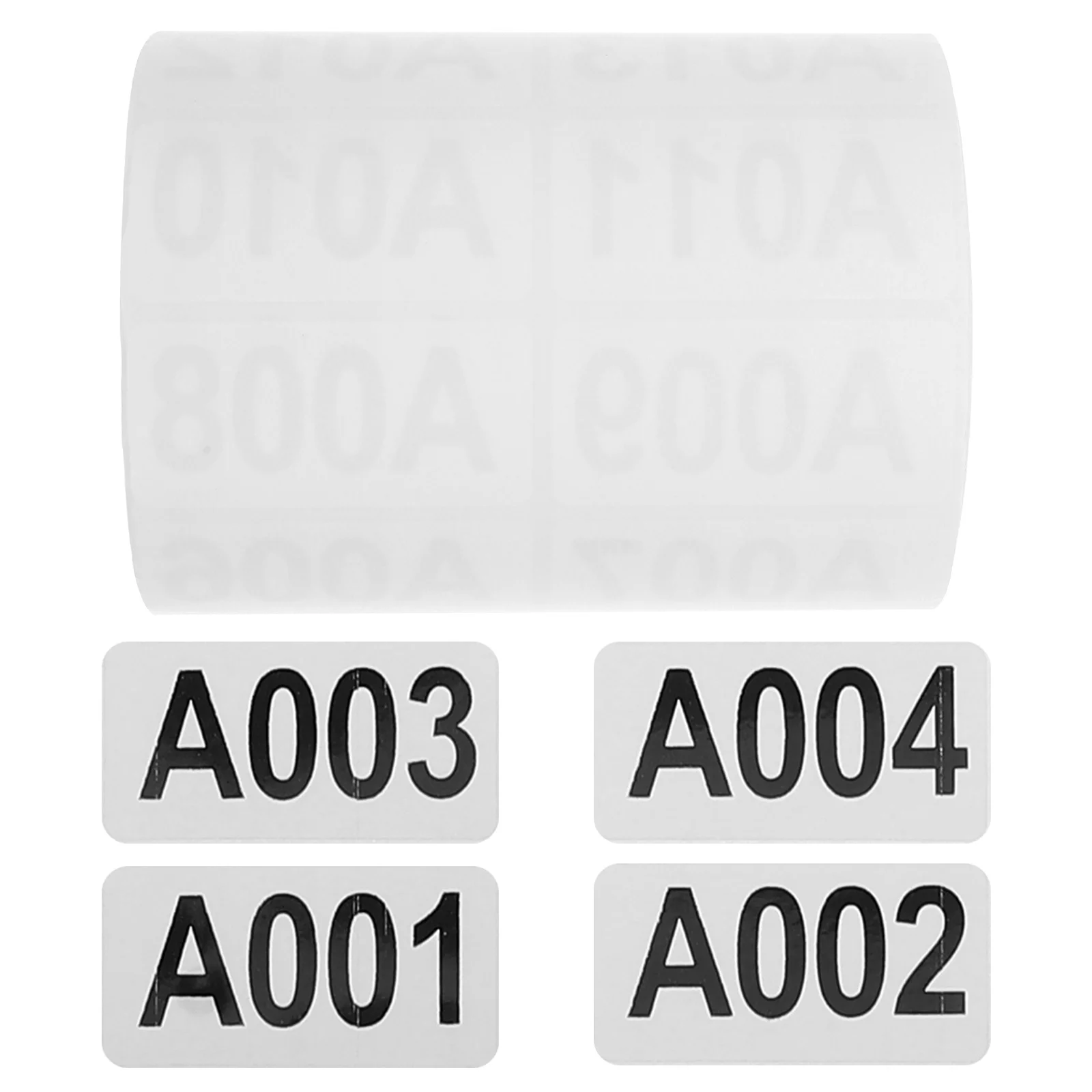 Number Label Stickers Roll Inventory Numbers -A999 Sequential Numbering Warehouse Labels Classification High Adhesive