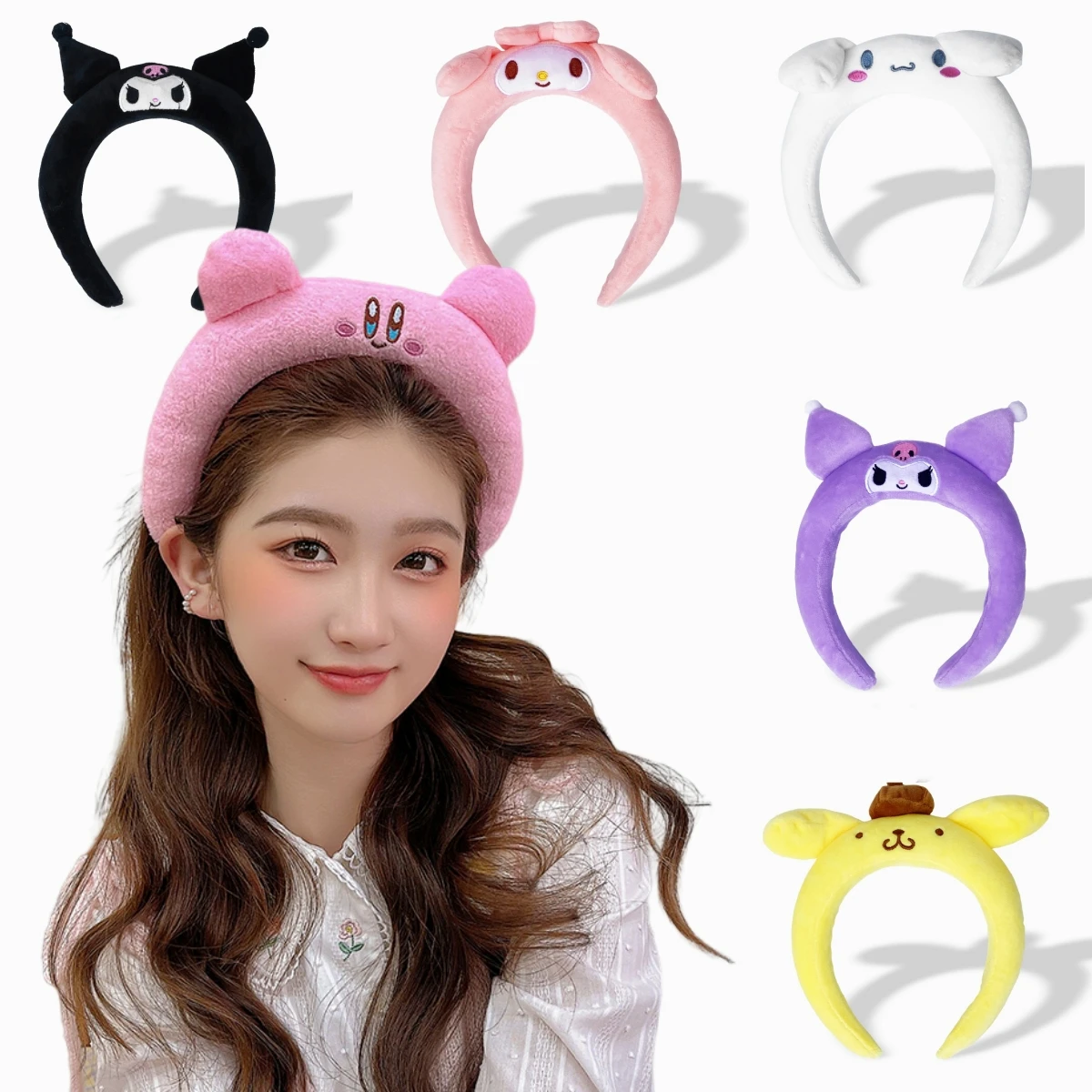 Cute Spa Headband for Washing Face Sponge Makeup Skincare Headband Bubble Soft Hairband for Women Girls Fashion Hair Hoop Gifts