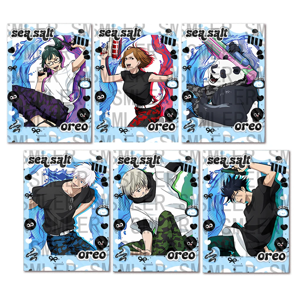 Jujutsu Kaisen homemade Anime collectible cards Itadori Yuji Fushiguro Megumi Gojo Satoru Kugisaki Nobara Glitter Holiday Gift