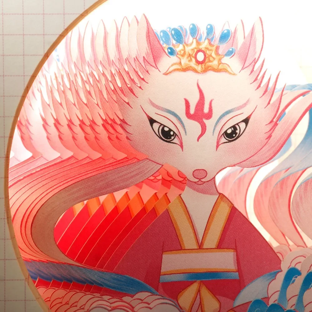 Привлечение богатства, благословение, ручная учетная запись, девять фиолетовых огней, удачи, благородное приглашение, резьба по бумаге, блокнот, журнал, буклет