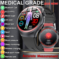 2024 New For Huawei Accurate Measure Blood Sugar Lipids Uric Acid Smart Watch Men ECG Blood Pressure Health SmartWatches Clockes