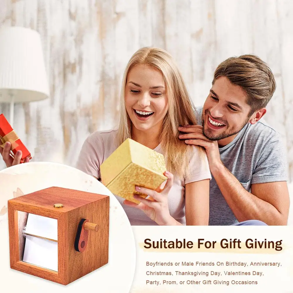 إطار صور كتاب تذكاري شخصي، ألبوم صور خشبي مكرنك يدويًا، هدية للأزواج في عيد الحب #5