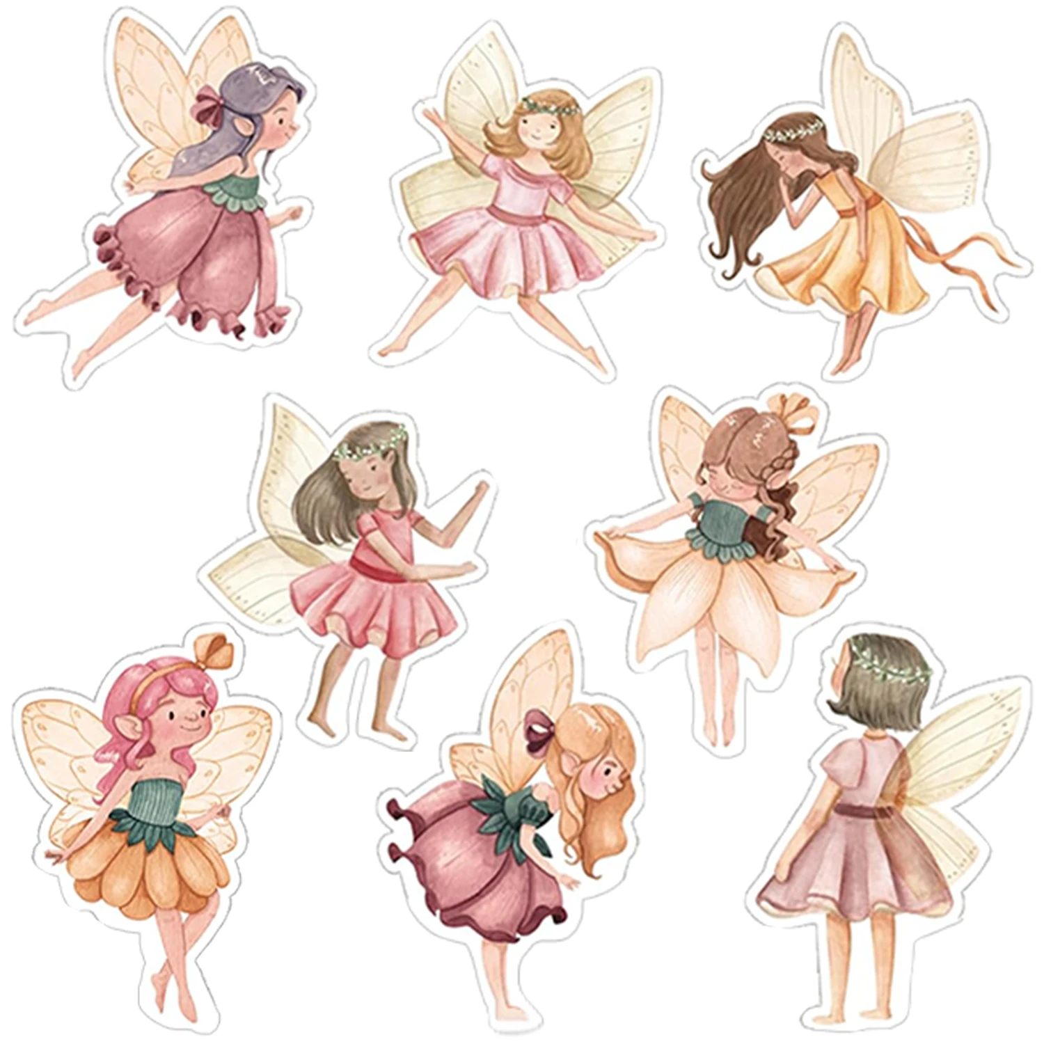 Feen-Cupcake-Topper für Geburtstagsfeiern, Feen-Partyzubehör, perfekt für die Babyparty „Woodland Garden Fairy First Birthday Party“. – Detail 8