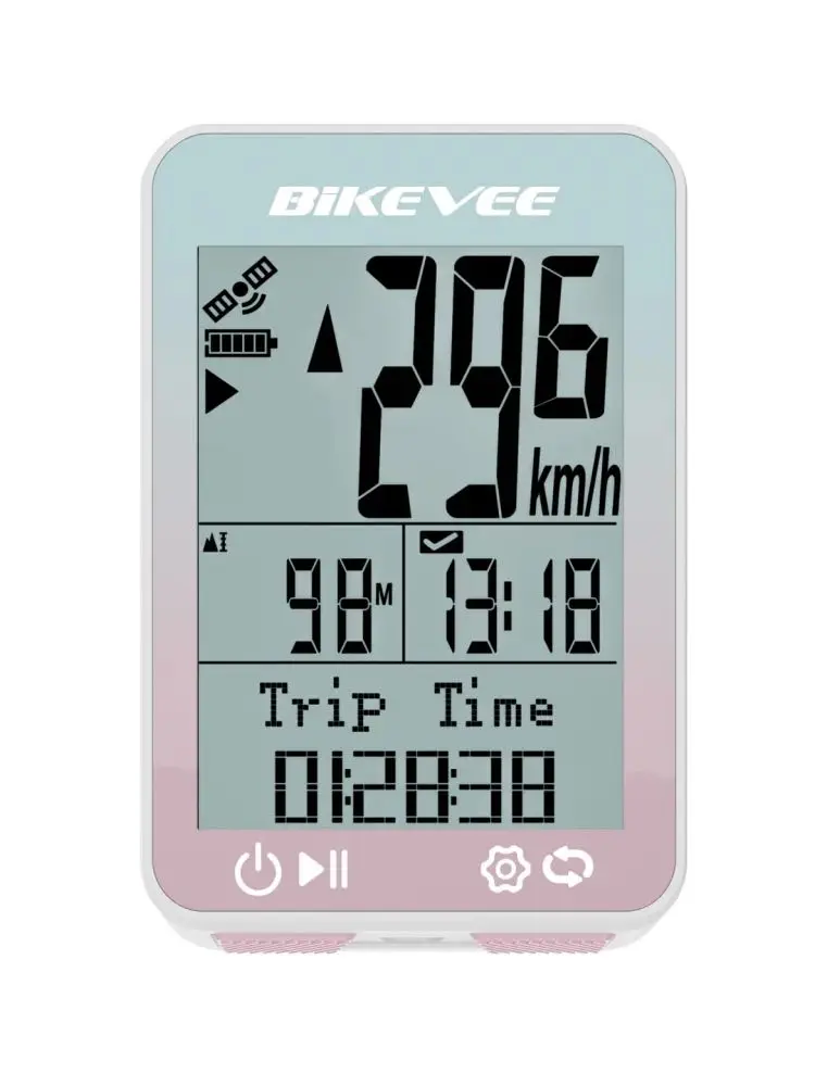 AliExpress Bikevee Wireless Cycling Computer GPS Bicycle Odometer MPH KM/H Bike Speedometer with Auto Start/Stop Auto Backlight Bracket Tracker