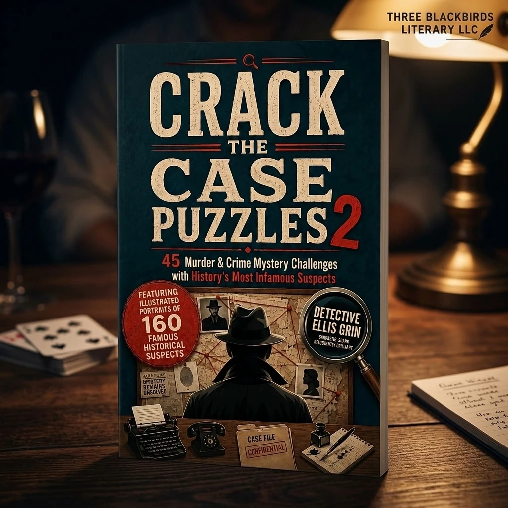 1pc Crime Mystery Book Thick Cardboard Waterproof for Halloween Party Escape Room Games Detective Novel Props Durable