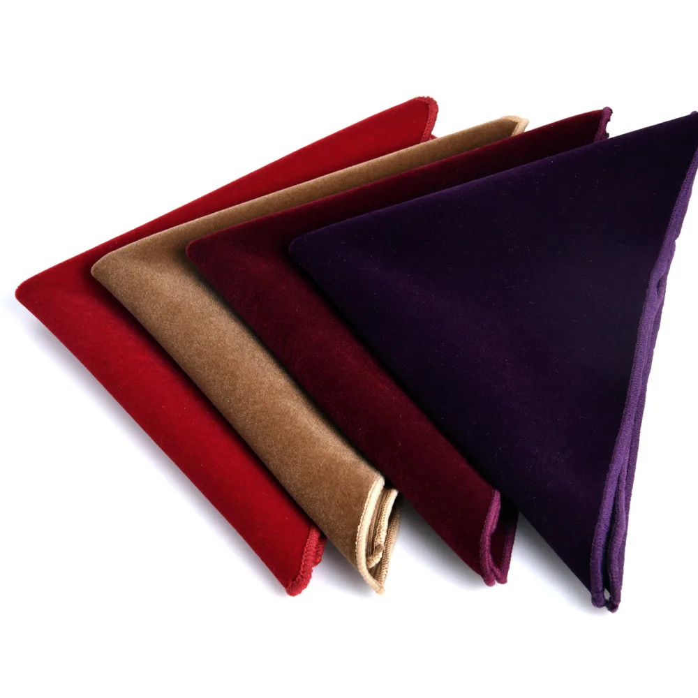 Men's Solid Color Pocket Square Classic Versatile Handkerchief, Formal Hanky Business Host & Performance New Suit Accessory