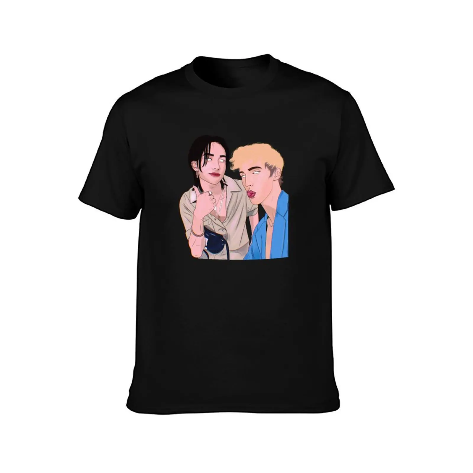 Hyunjin and Troye Sivan T-Shirt Plus Size Outdoor Casual Top T-Shirt