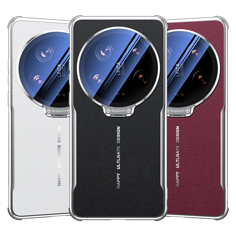 

Невидимый держатель объектива для Xiaomi 15 Ultra/14, ультра кожаный чехол для телефона с защитной крышкой объектива для Xiaomi 15/15pro, чехол