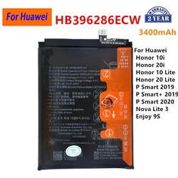 100% original hb396286ecw 3400mah batterie fĂźr huawei honor 10 lite/20 lite/10i /20i/p smart/honor 20i/joy 9s.