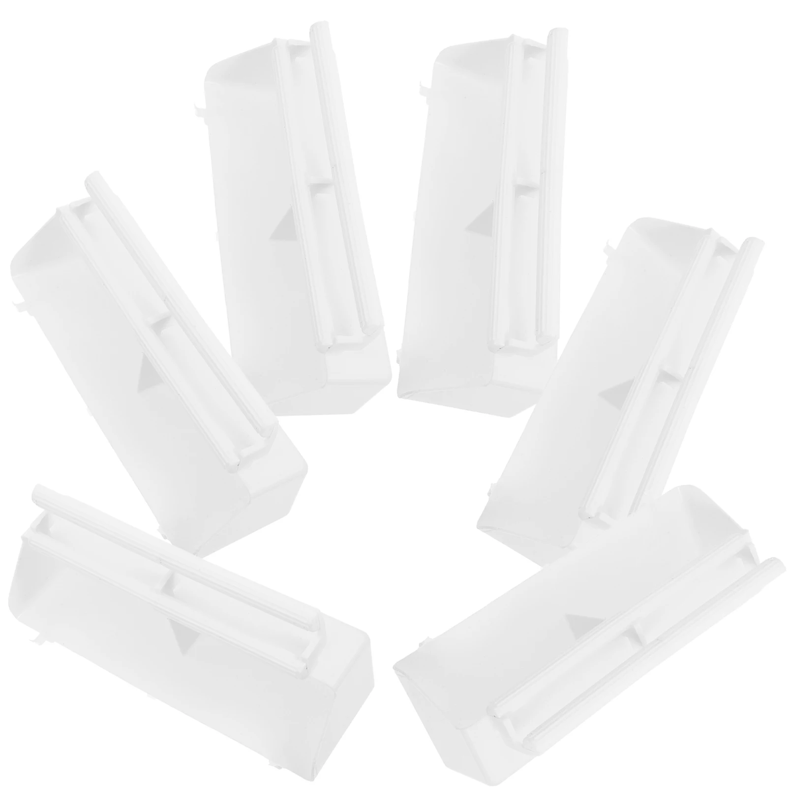 

6Pcs Bird Cage Feeding Box Plastic Parrot Food Water Bowl Easy Install Small Birds Hanging Feeder Case Cage Accessory