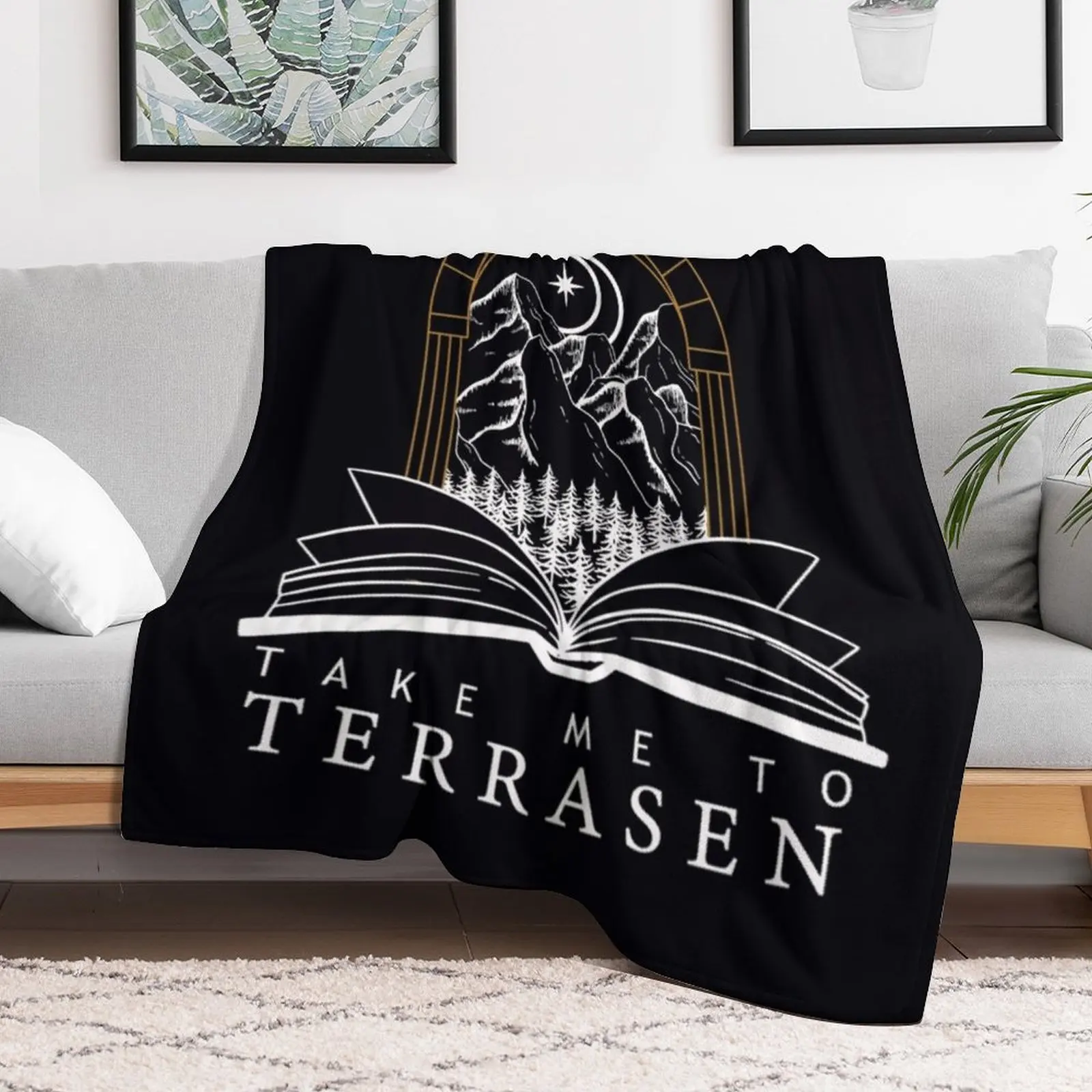 Take Me To Terrasen - Throne of Glass \t Throw Blanket Blankets For Bed Luxury Giant Sofa Sofa Quilt Blankets