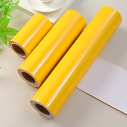 Baking paint, pearl gloss, yellow wall color, decorative waistline, self-adhesive paper, waterproof decorative strip, solid colo