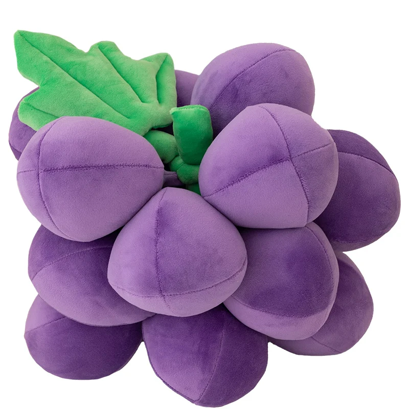 22/35cm A bunch of Grapes Plush Toy Multicolored Grapes Stuffed Soft Plant Plush Doll Innovative Home Decorative Ornaments Gifts