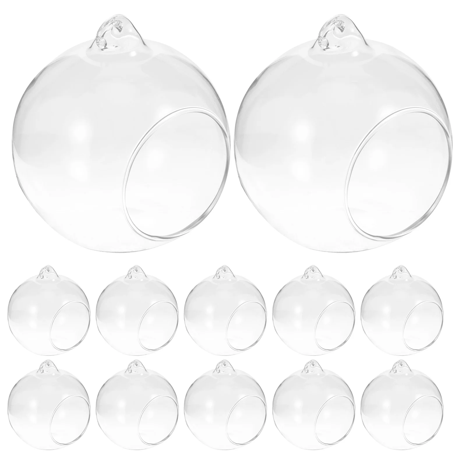 

12Pcs Hanging Glass Globe Terrarium for Air Plants Succulents DIY Micro Landscape Vase Transparent Plant Holder Home Decor