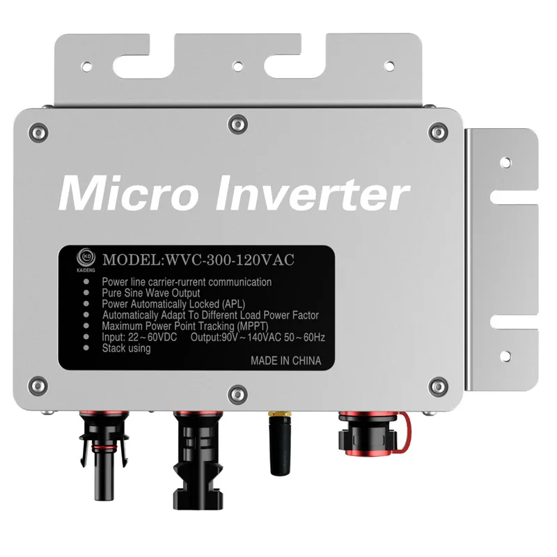 Wvc300 Solar Household Grid-Connected System Micro Inverter Power Generation Solar Inverter Power Supply