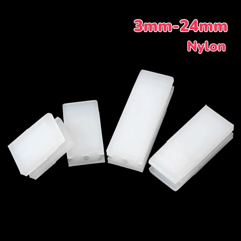 3mm-24mm White Nylon Diode Holder Clip Bezel Socket Mount Three-hole Lamp Post LED Lamp Holder