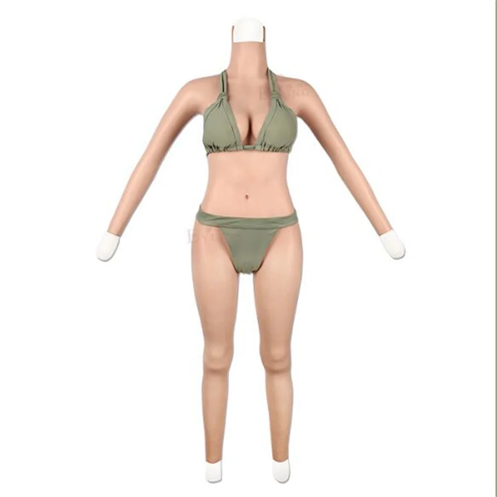 

Sexy Silicone Female Cloth Mannequin, Fake Jumpsuit, Can Inserted Into Set for Underpants Men, Artificial Milk, 4Style, E085