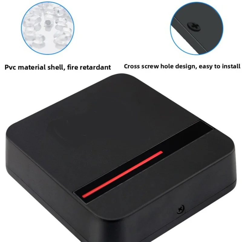 B04C-IP68 방수 사각형 액세스 제어 카드 리더기 Wiegand 26/34 비트 카드 리더기 액세스 제어