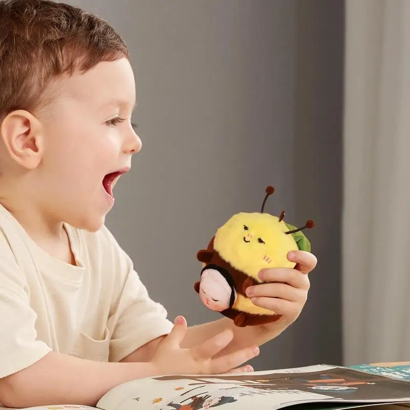 子供と大人のための小さな蜂の豪華な装飾,バッグペンダント,バッグ装飾,かわいい,動物のぬいぐるみ,蜂,女の子