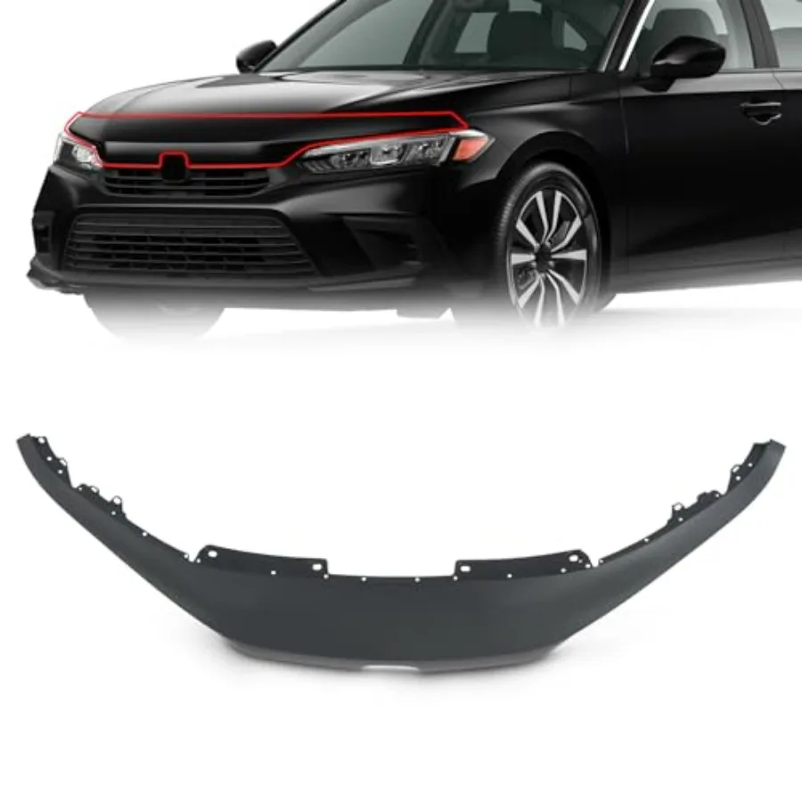 

Верхняя крышка решетки переднего бампера для Honda Civic 2022 2023 2024, запасная часть 71111T43A01ZE HO1201106, предназначенная для улучшенного A