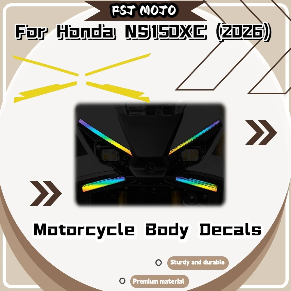 For Honda NS150XC 2026 Headlight Color Change Film TPU Wear‑Proof Flexible Light Lens Decor Decals Mod Accessories