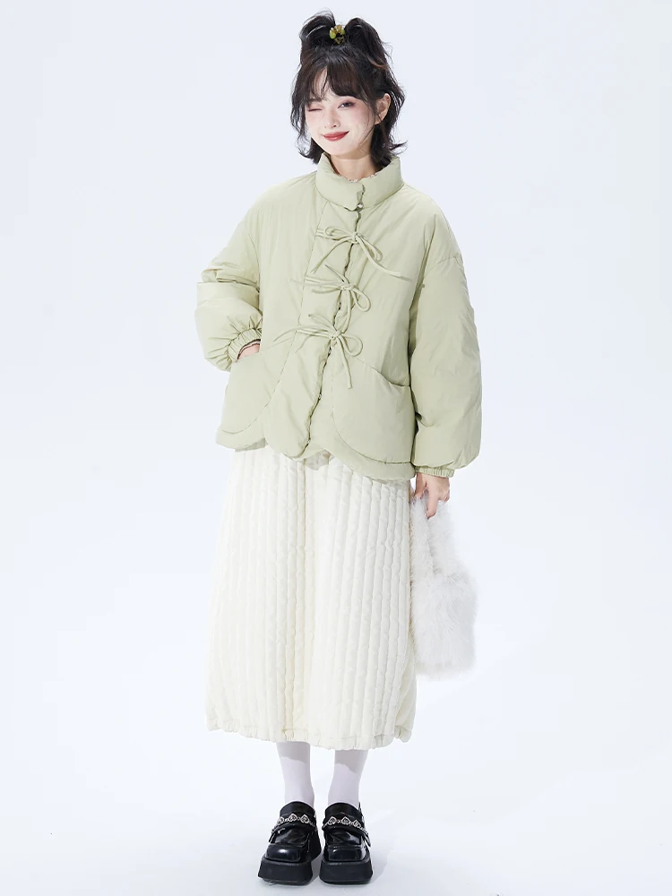 

Parka Oversize Longue Womens Coat Tie-Back Trumpet-Sleeve Tunic-Length Turtleneck Tapered-Waist Textured-Knit Toggle-Closure Top