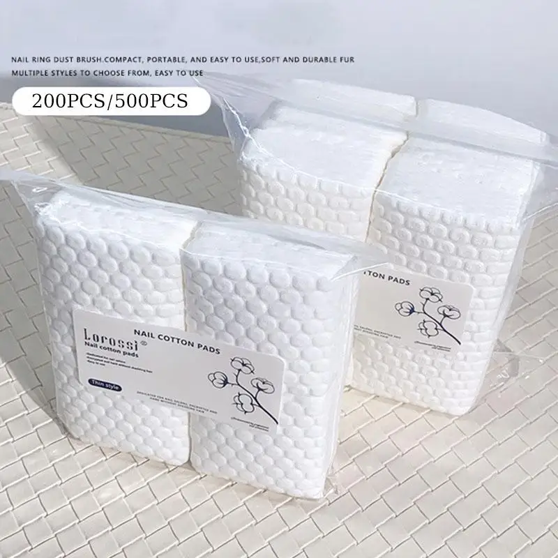 200/500 Stück Nagel-Wattepad, Nagellackentferner, Gel, saubere Maniküre, Servietten, fusselfreie Tücher, Baumwollreiniger, Papierpads, Lack-Werkzeug