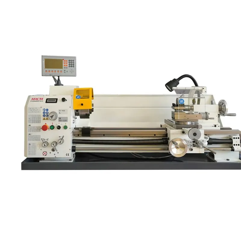 Flat Bed Manual Lathe Machine 220V Horizontal Lathe for Metal Medium  Capacity MR-D320*880G