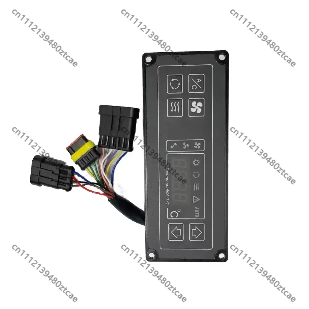 Air Conditioning Control Panel SK-17-1 With Black Connector, AC Controller Replacement Spare Parts For Coach Minibus