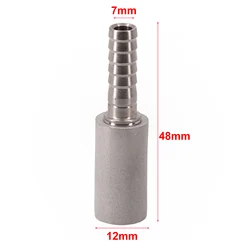 Aeration Stone Beer Carbonation For Beer Wine Making 0.5 /2 Micrometre 1pc 48x12x7mm Accessories Stainless Steel