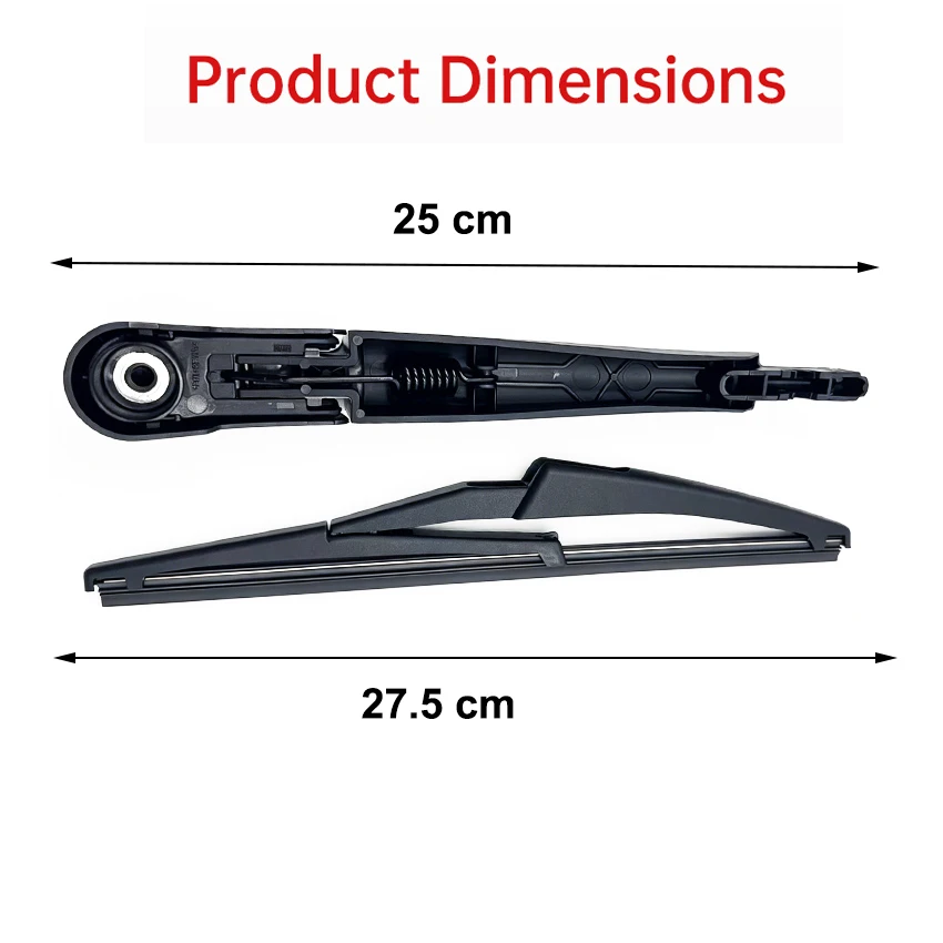 Heckscheibenwischerarm mit Wischerblatt für Jeep Renegade 2015–2021, Ersatz der hinteren Scheibenwischerarmblatt – Detail 2