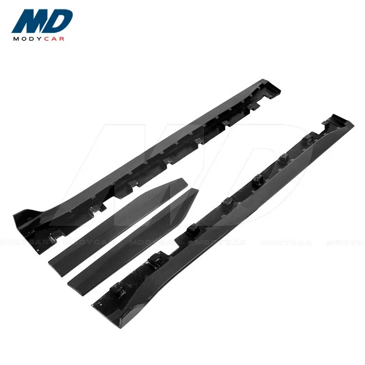 

GT500 STYLE CARBON FIBER SIDE SKIRTS for 2015-2021 FORD MUSTANG